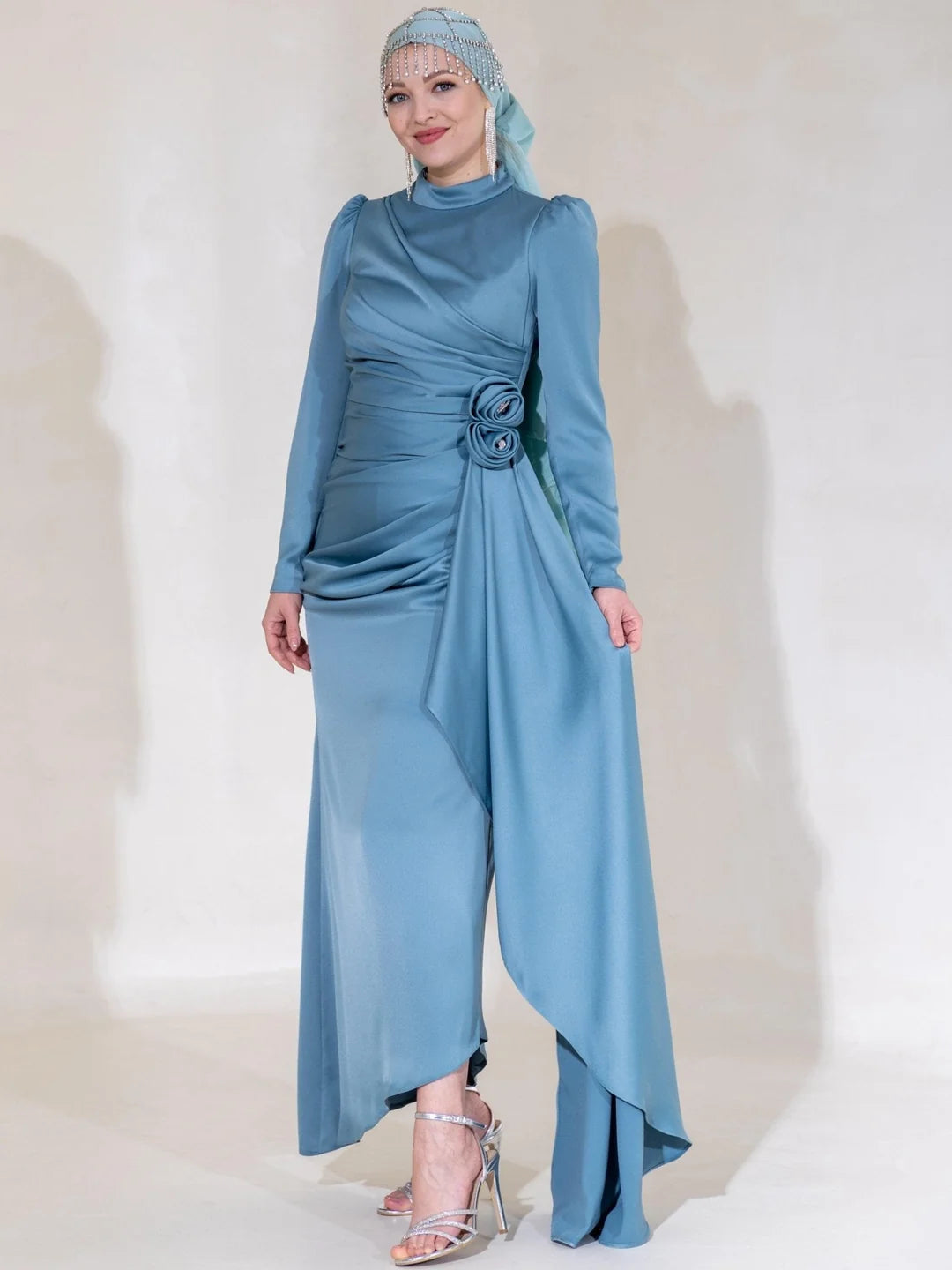 Gül Detay Tesettür Abiye.