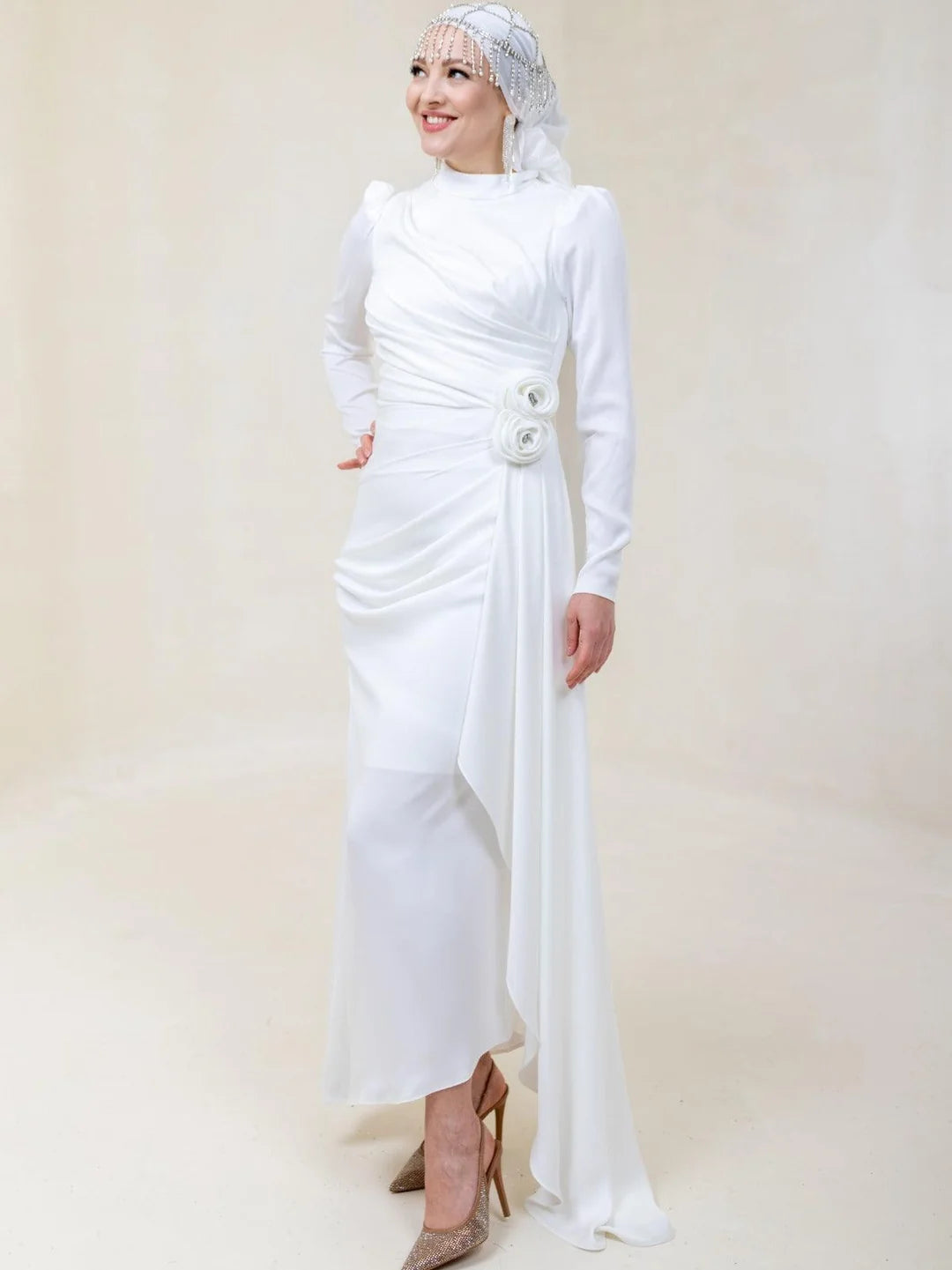 Gül Detay Tesettür Abiye.