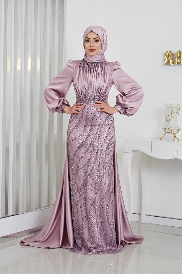 İncila Tesettür Abiye - FioraofDress - tesettur - abiye - 48 - LİLAA - hijab - evening - dress