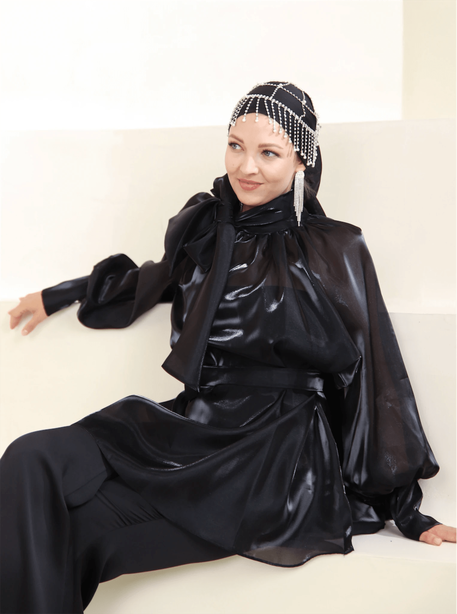 Janjan Tesettür Abiye Takım - FioraofDress - tesettur - abiye - 44 - Siyahh - hijab - evening - dress