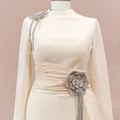 Laya Tesettür Abiye - FioraofDress - tesettur - abiye - krem - 38 - hijab - evening - dress