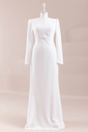 Layali Tesettür Abiye - FioraofDress - tesettur - abiye - Beyaz - 40 - hijab - evening - dress