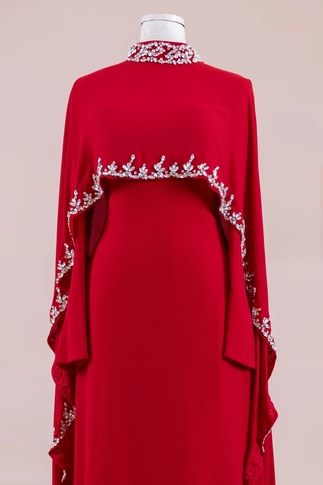 Layali Tesettür Abiye - FioraofDress - tesettur - abiye - Kırmızı - 40 - hijab - evening - dress