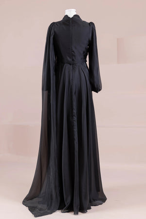 Liora Tesettür Abiye - FioraofDress - tesettur - abiye - SİYAH - 38 - hijab - evening - dress