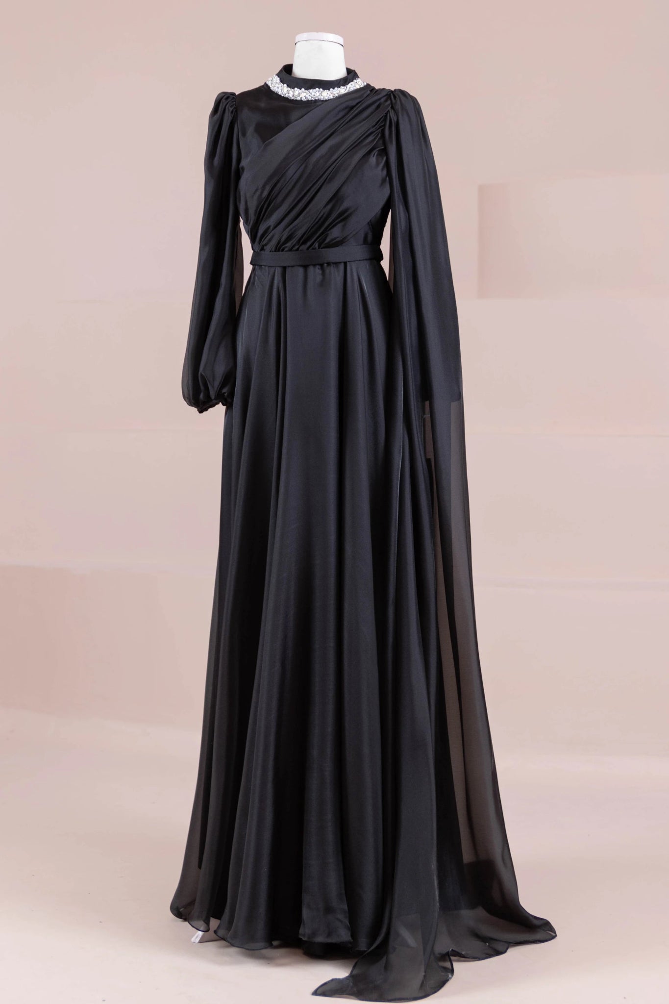 Liora Tesettür Abiye - FioraofDress - tesettur - abiye - SİYAH - 38 - hijab - evening - dress