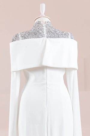 Lirae Tesettür Abiye - FioraofDress - tesettur - abiye - Beyaz - 36 - hijab - evening - dress