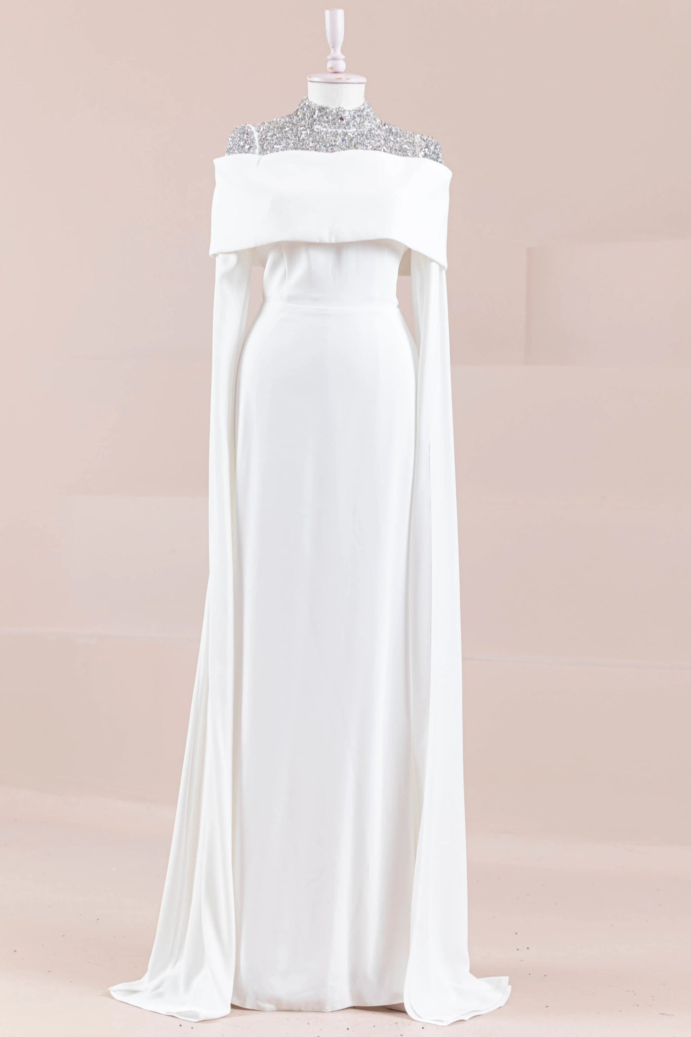 Lirae Tesettür Abiye - FioraofDress - tesettur - abiye - Beyaz - 36 - hijab - evening - dress