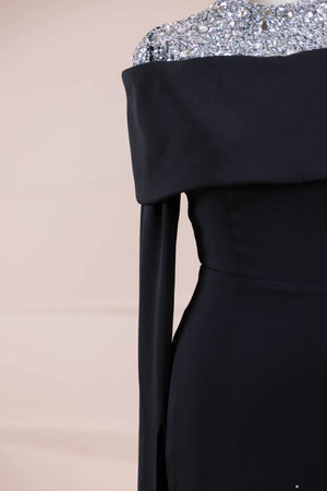 Lirae Tesettür Abiye - FioraofDress - tesettur - abiye - SİYAH - 36 - hijab - evening - dress