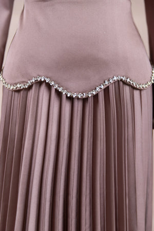 Lolita Tesettür Abiye - FioraofDress - tesettur - abiye - Pudra - 38 - hijab - evening - dress