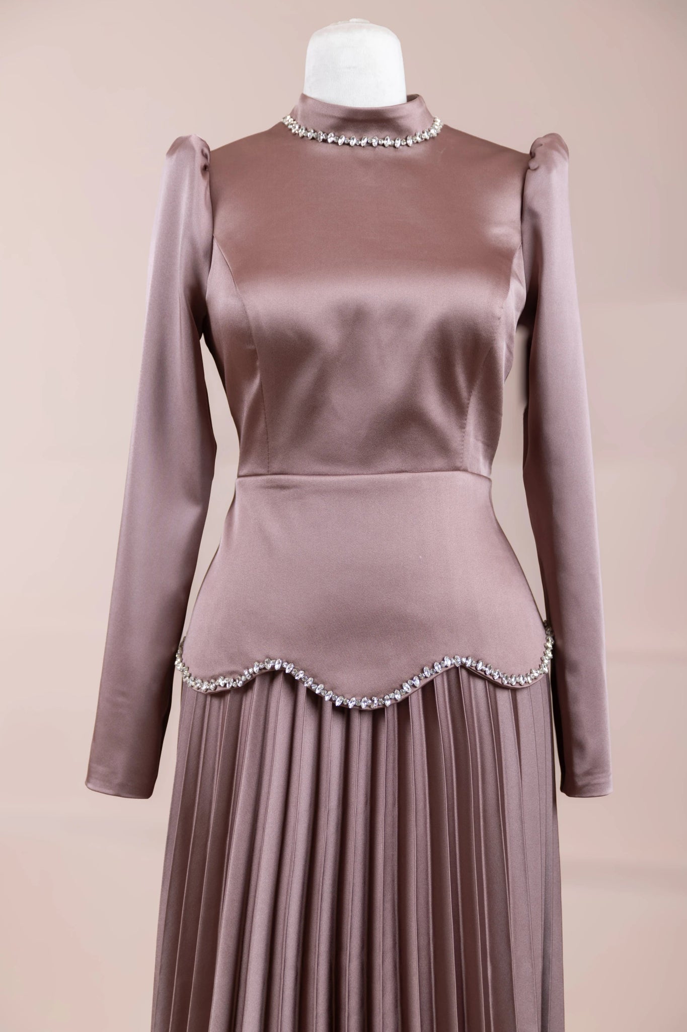 Lolita Tesettür Abiye - FioraofDress - tesettur - abiye - Pudra - 38 - hijab - evening - dress