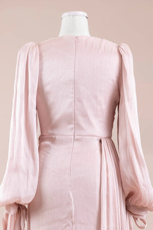 Lotus Tesettür Abiye - FioraofDress - tesettur - abiye - Toz pembe - 38 - hijab - evening - dress