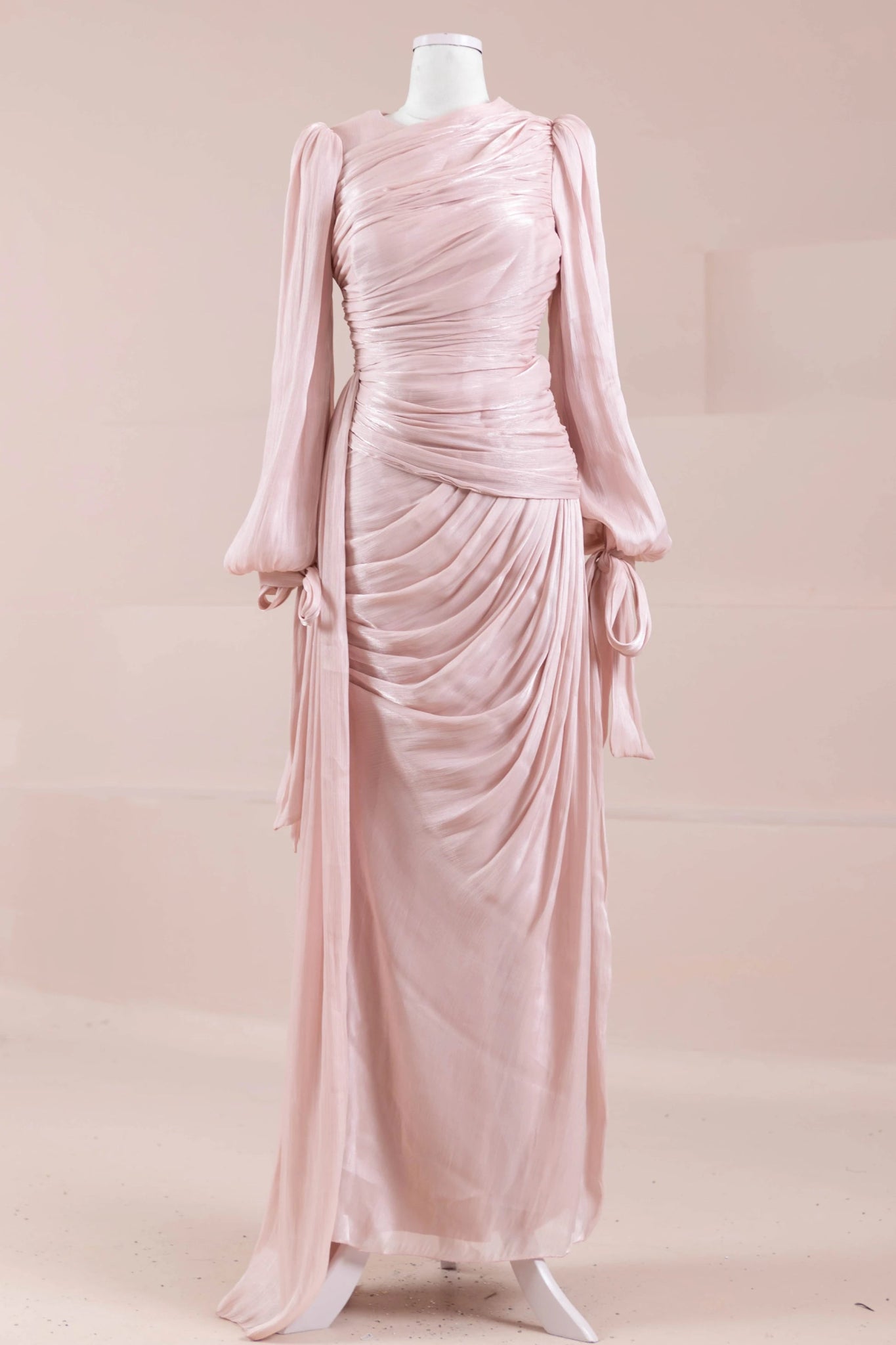 Lotus Tesettür Abiye - FioraofDress - tesettur - abiye - Toz pembe - 38 - hijab - evening - dress