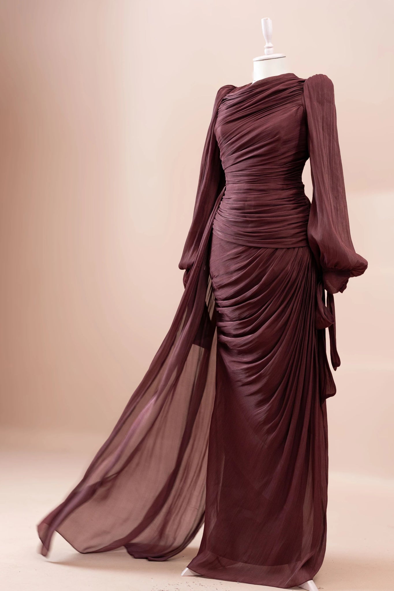 Lotus Tesettür Abiye - FioraofDress - tesettur - abiye - bery burgundy - 38 - hijab - evening - dress