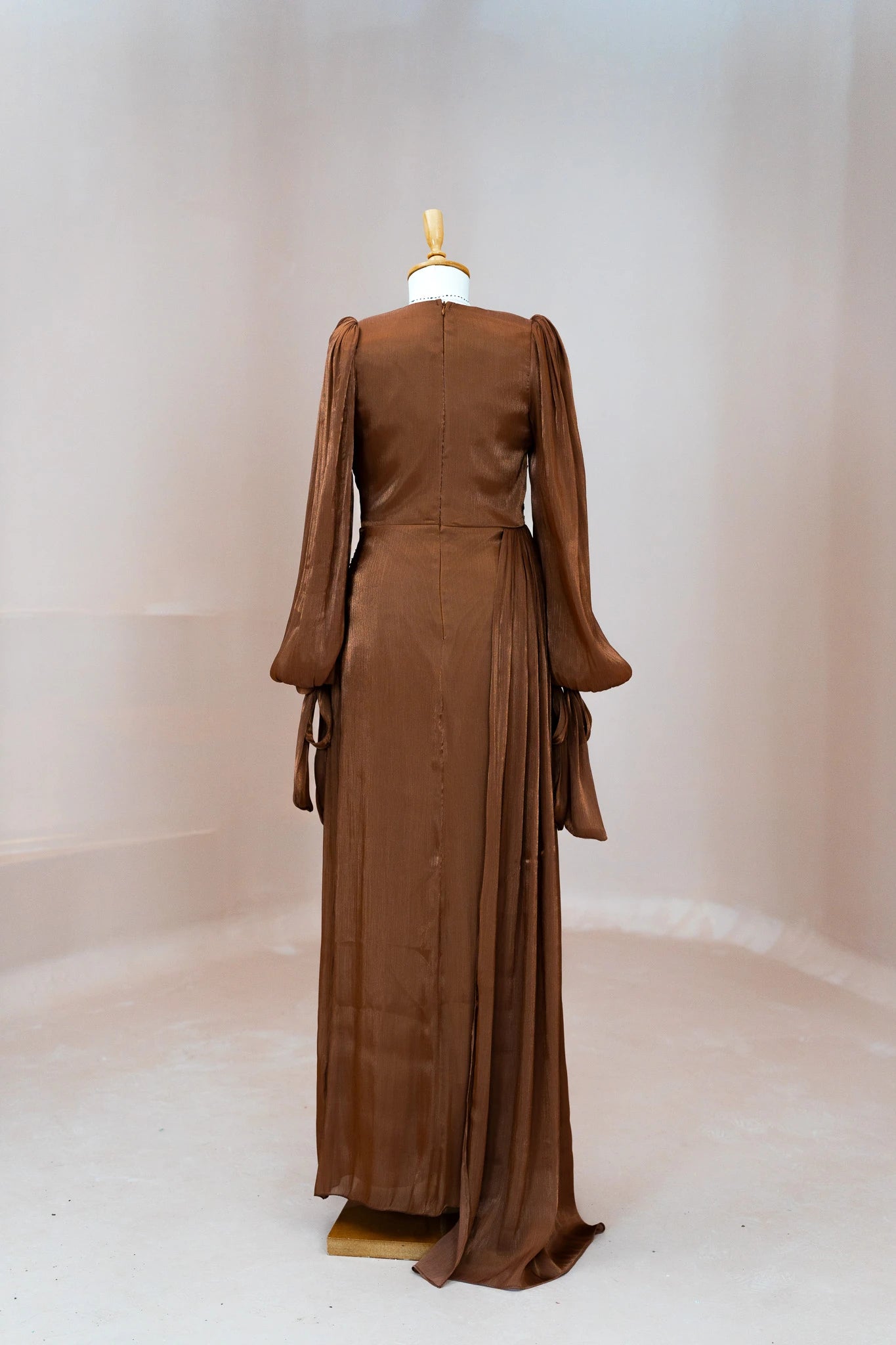 Lotus Tesettür Abiye - FioraofDress - tesettur - abiye - Kahve - 38 - hijab - evening - dress