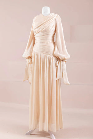 Lova Tesettür Abiye - FioraofDress - tesettur - abiye - Pudra - 38 - hijab - evening - dress