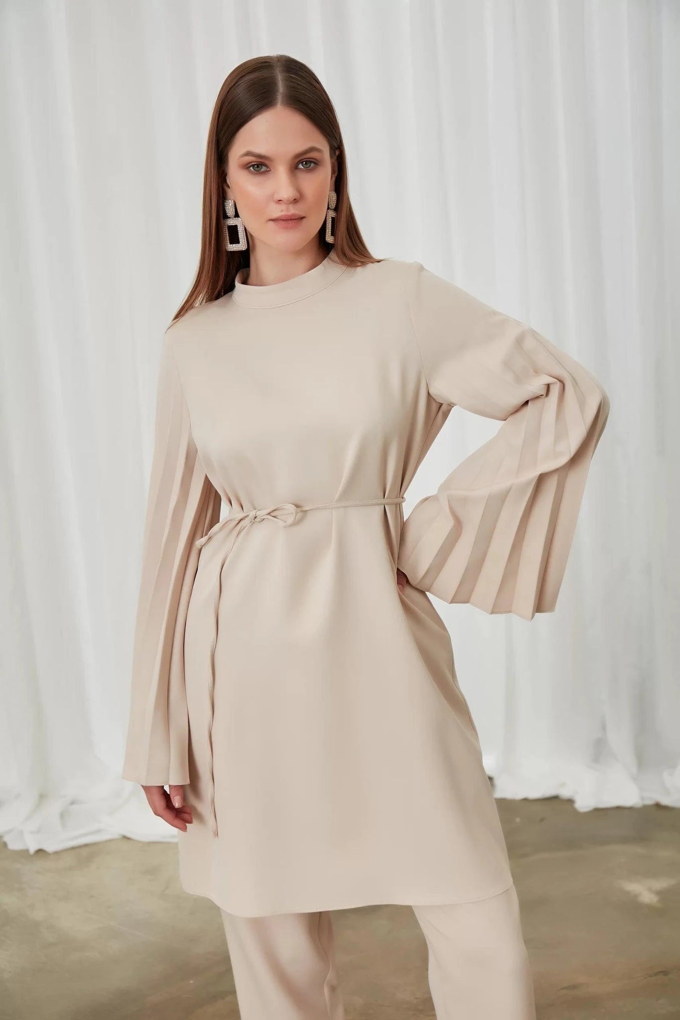 Lucia Pantolon Takım - FioraofDress - tesettur - abiye - lacivert - 42 - hijab - evening - dress