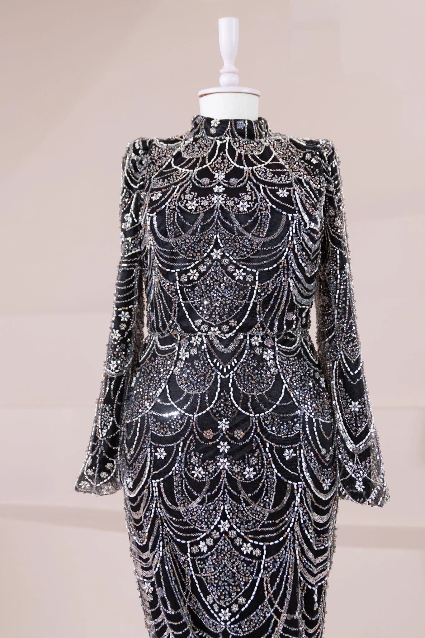 Luna Tesettür Abiye - FioraofDress - tesettur - abiye - Siyahh - 38 - hijab - evening - dress