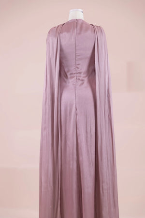 Lunesse Tesettür Abiye - FioraofDress - tesettur - abiye - rose - 38 - hijab - evening - dress