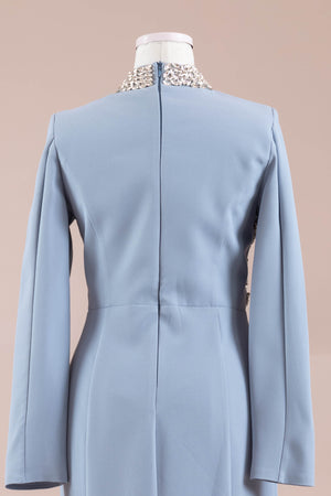 Lunza Tesettür Abiye - FioraofDress - tesettur - abiye - bebe - mavisi - 38 - hijab - evening - dress