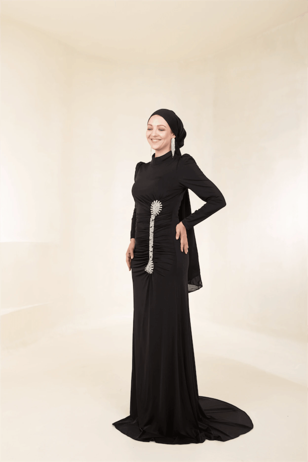 Lydia Tesettür Abiye - FioraofDress - tesettur - abiye - 44 - Siyahh - hijab - evening - dress