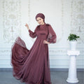 Mahur Tesettür Abiye - FioraofDress - tesettur - abiye - 42 - Pudra - hijab - evening - dress