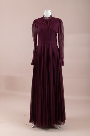 Majesty Tesettür Abiye - FioraofDress - tesettur - abiye - BORDO - 38 - hijab - evening - dress