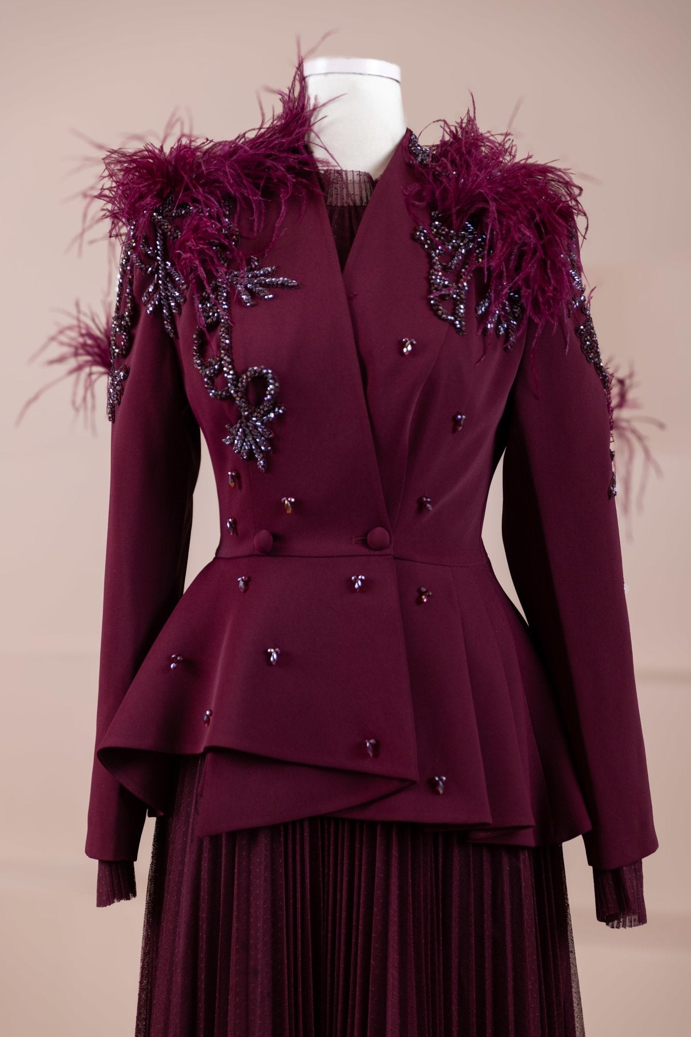 Majesty Tesettür Abiye - FioraofDress - tesettur - abiye - BORDO - 38 - hijab - evening - dress