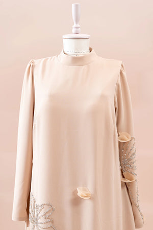 Maysa Tesettür Abiye - FioraofDress - tesettur - abiye - BEJ - 44 - hijab - evening - dress