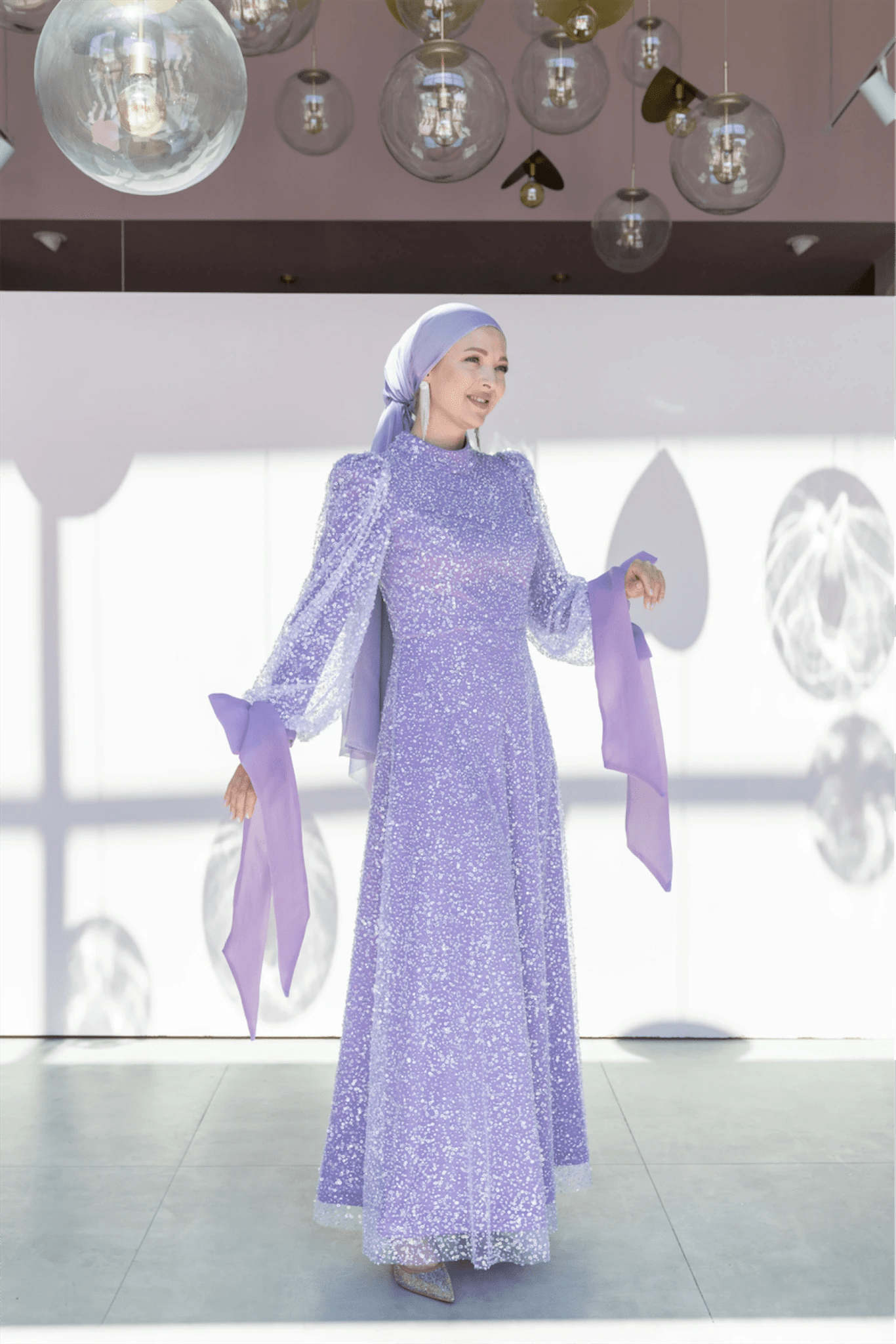 Melena Tesettür Abiye - FioraofDress - tesettur - abiye - 46 - LİLAA - hijab - evening - dress