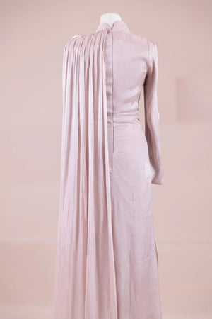 Melya Tesettür Abiye - FioraofDress - tesettur - abiye - Pudra - 38 - hijab - evening - dress