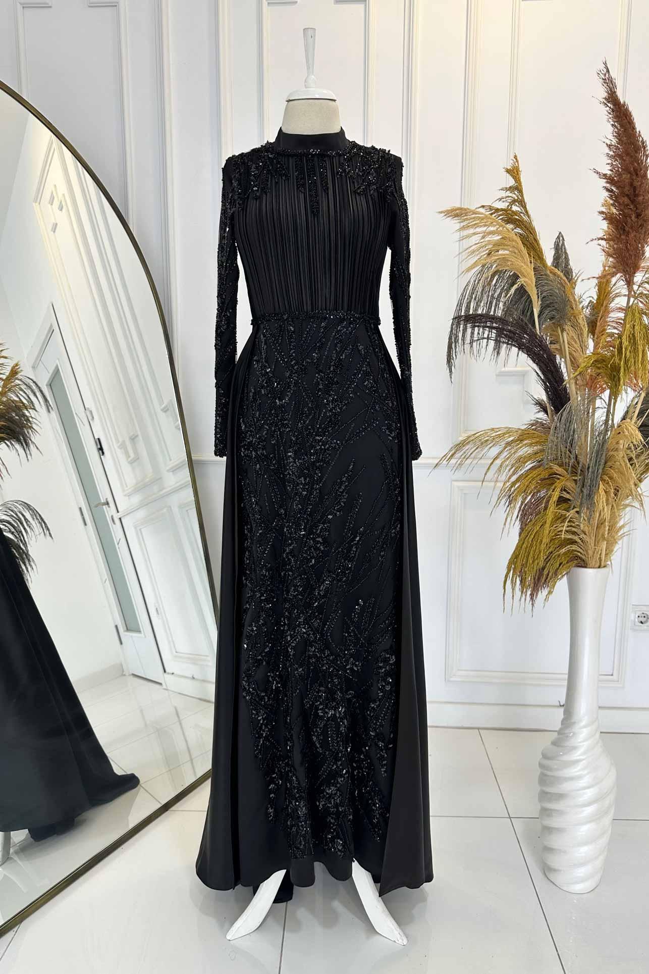 Merry Abiye - FioraofDress - tesettur - abiye - 48 - rose - hijab - evening - dress