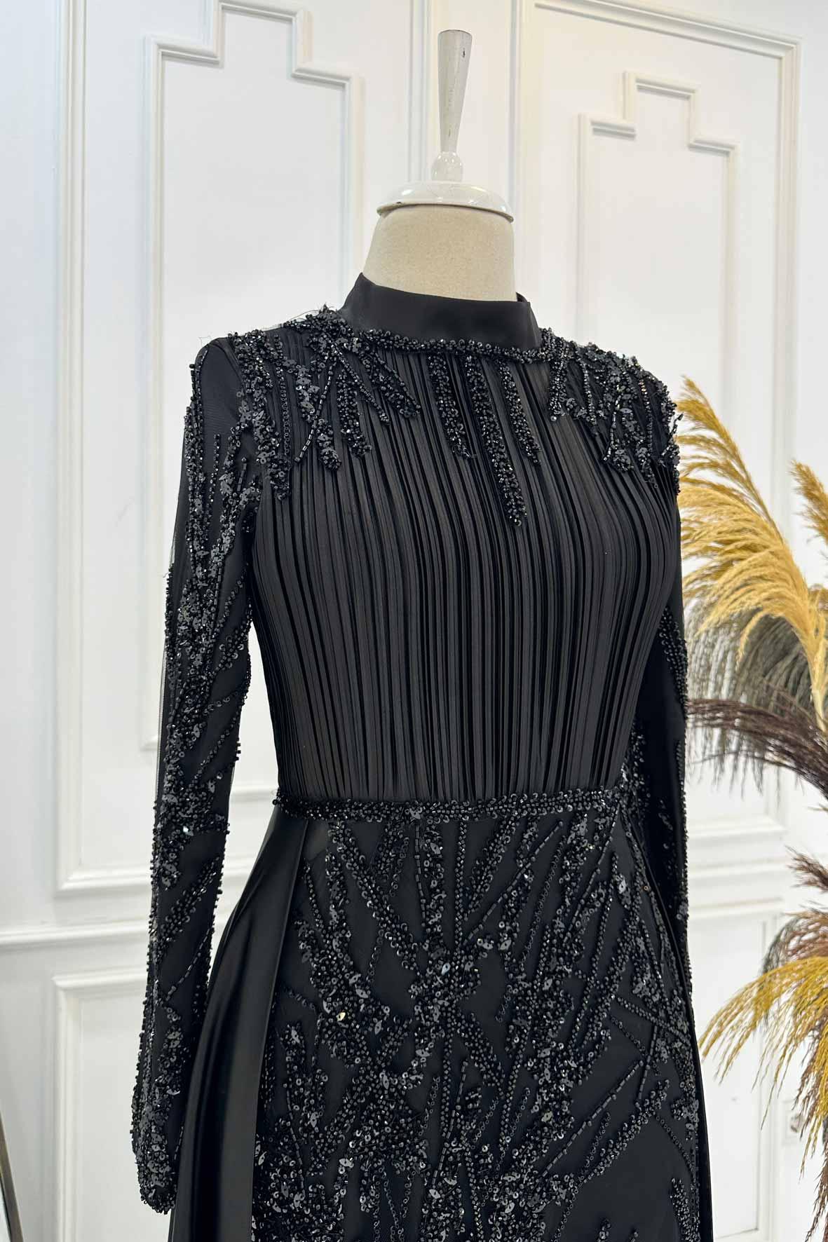 Merry Abiye - FioraofDress - tesettur - abiye - 48 - rose - hijab - evening - dress