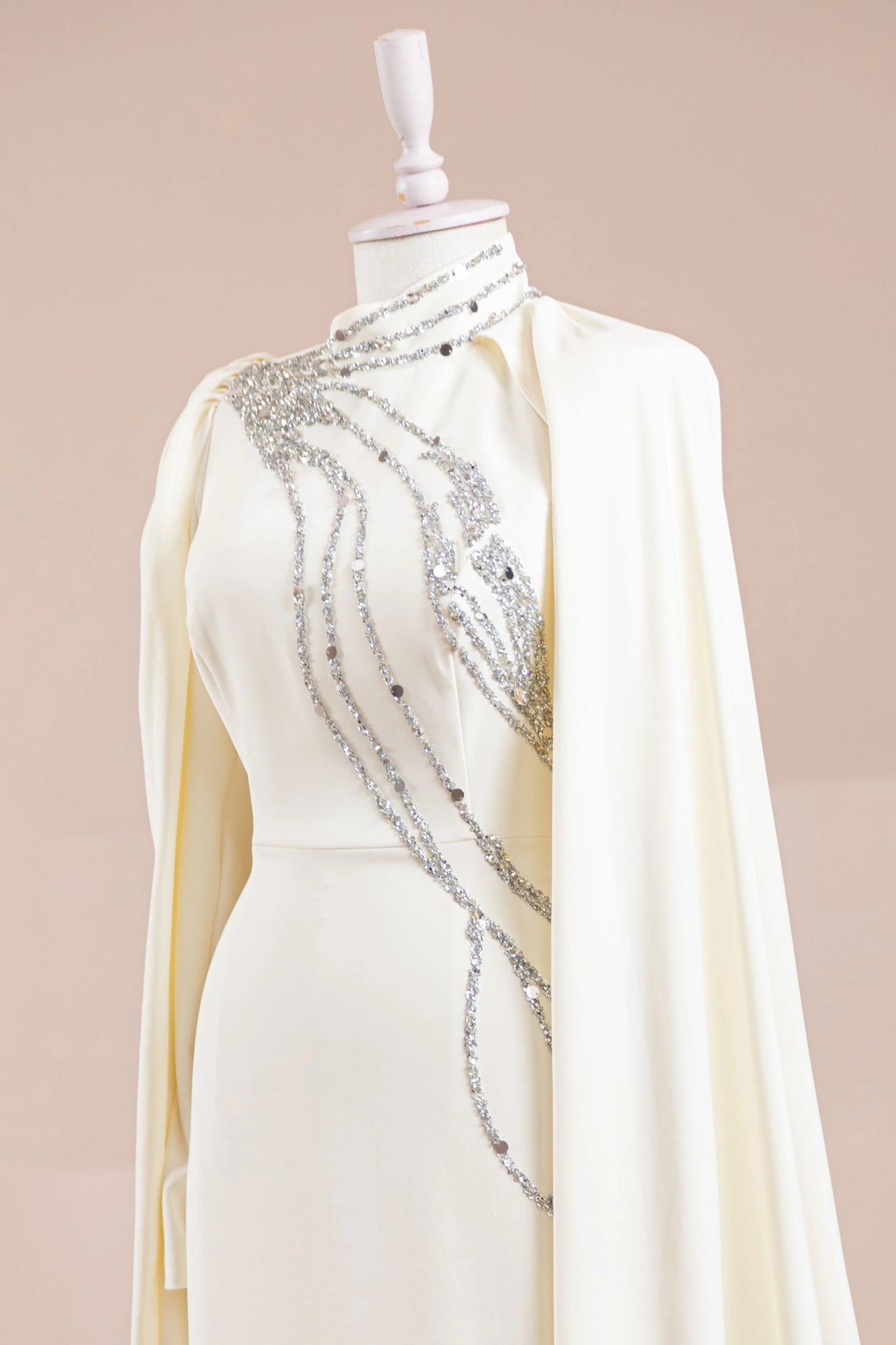 Nalesa Tesettür Abiye - FioraofDress - tesettur - abiye - Ekru - 36 - hijab - evening - dress