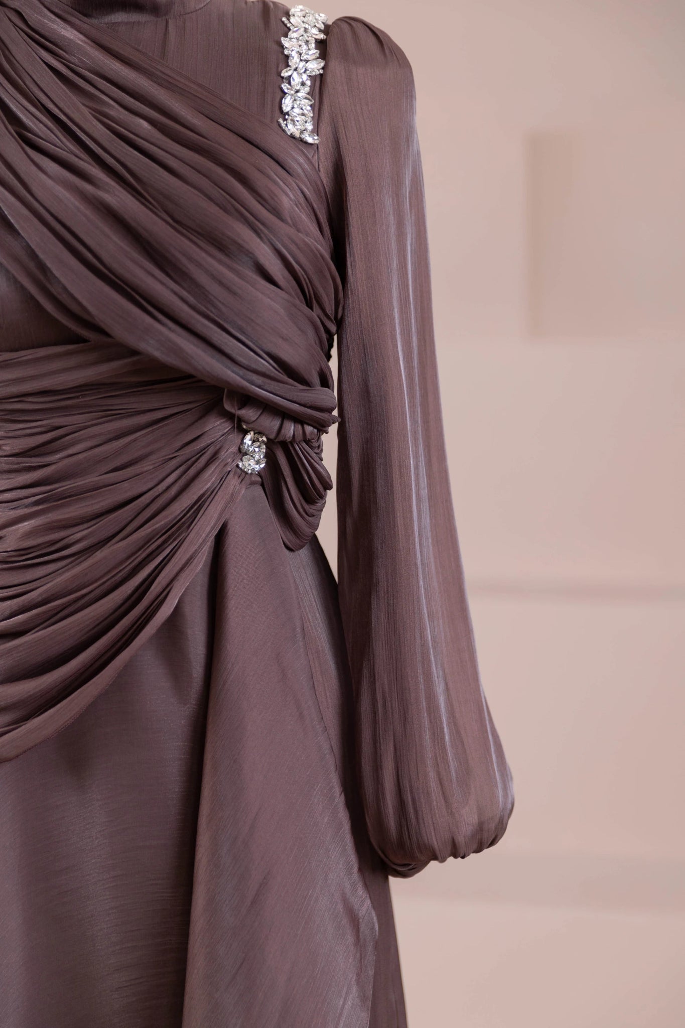 Nedya Tesettür Abiye - FioraofDress - tesettur - abiye - Mocha - 38 - hijab - evening - dress