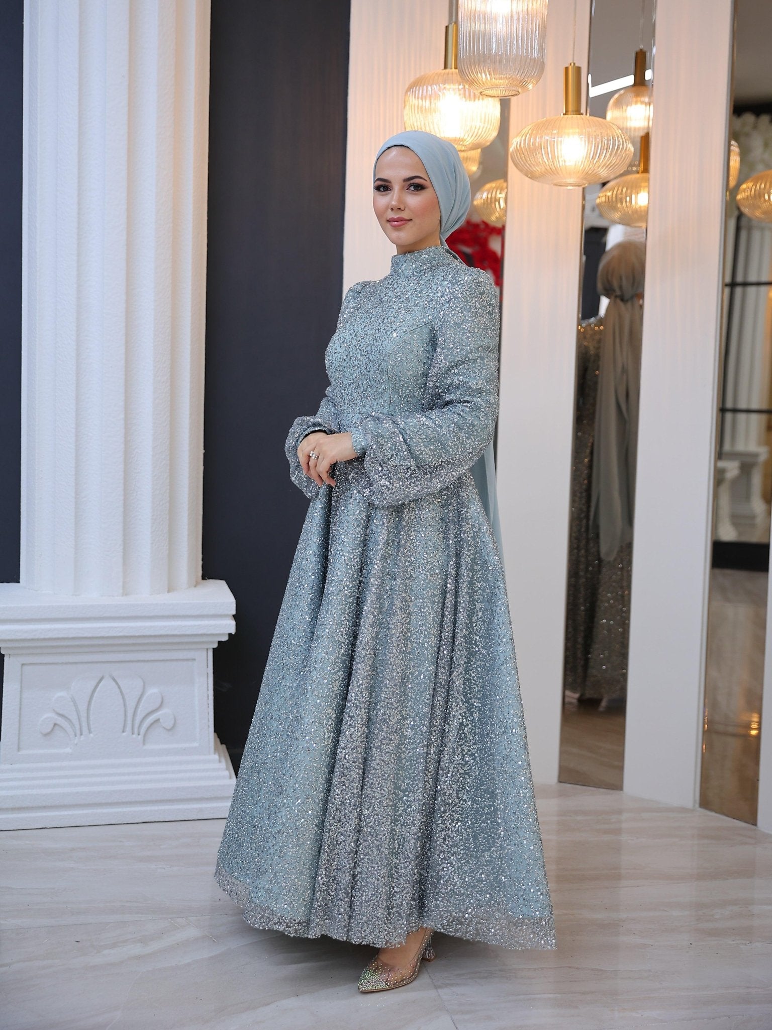 Nida Tesettür Abiye - FioraofDress - tesettur - abiye - LİLAA - 48 - hijab - evening - dress