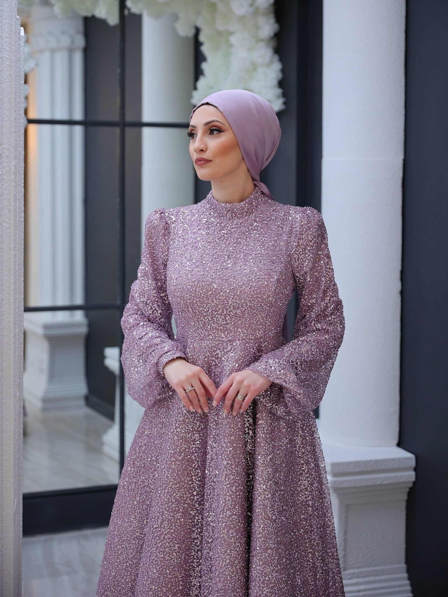 Nida Tesettür Abiye - FioraofDress - tesettur - abiye - LİLAA - 48 - hijab - evening - dress