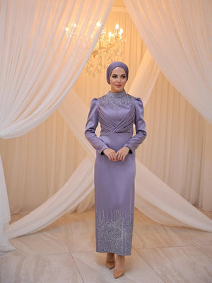 Nisa Tesettür Abiye - FioraofDress - tesettur - abiye - YAĞ YEŞİLİ - 38 - hijab - evening - dress