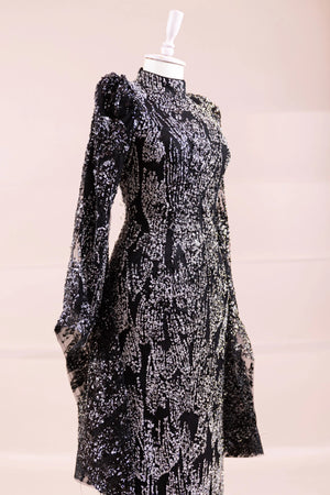 Nouria Tesettür Abiye - FioraofDress - tesettur - abiye - Siyahh - 36 - hijab - evening - dress