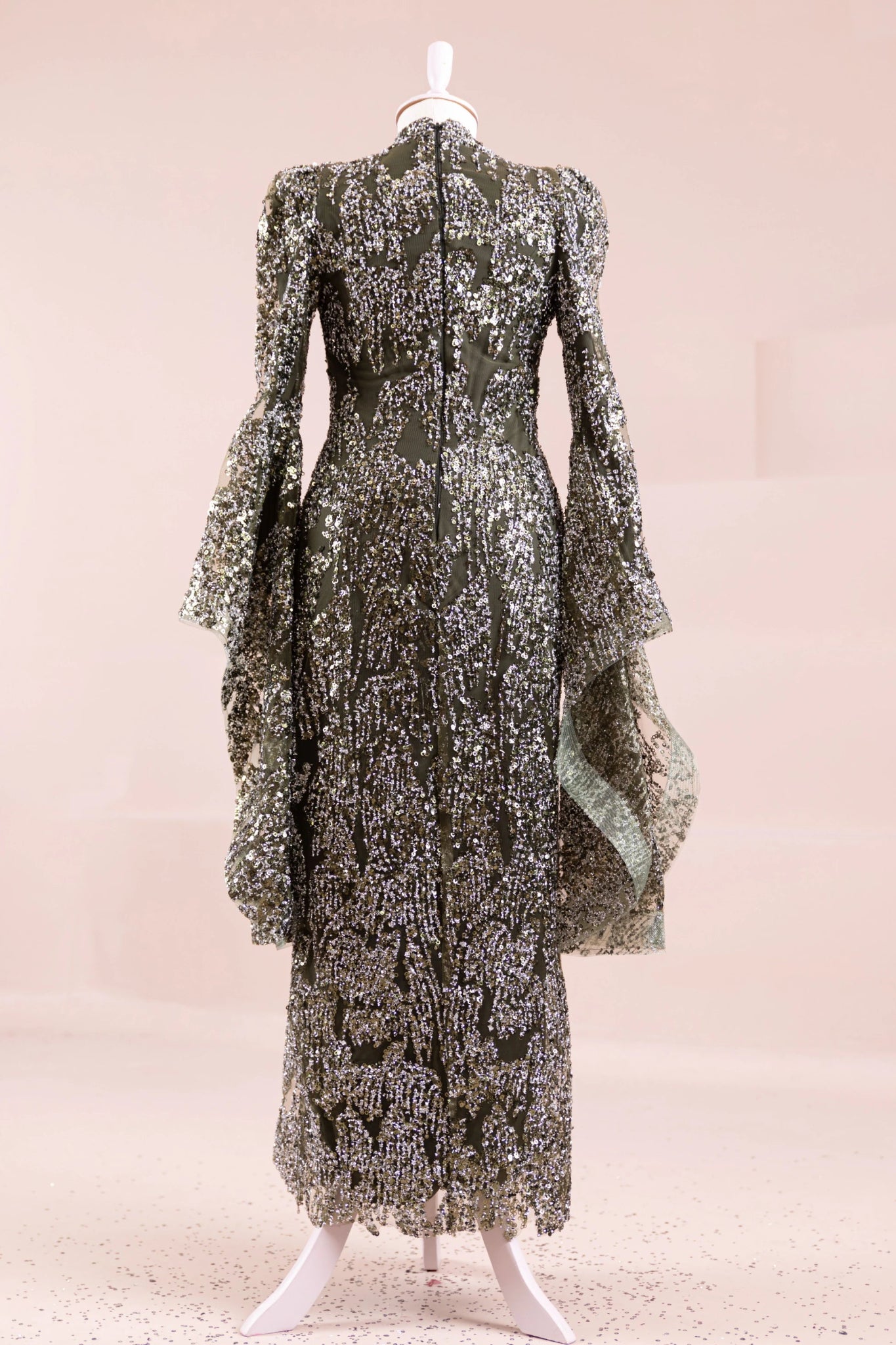 Nouria Tesettür Abiye - FioraofDress - tesettur - abiye - haki - 36 - hijab - evening - dress