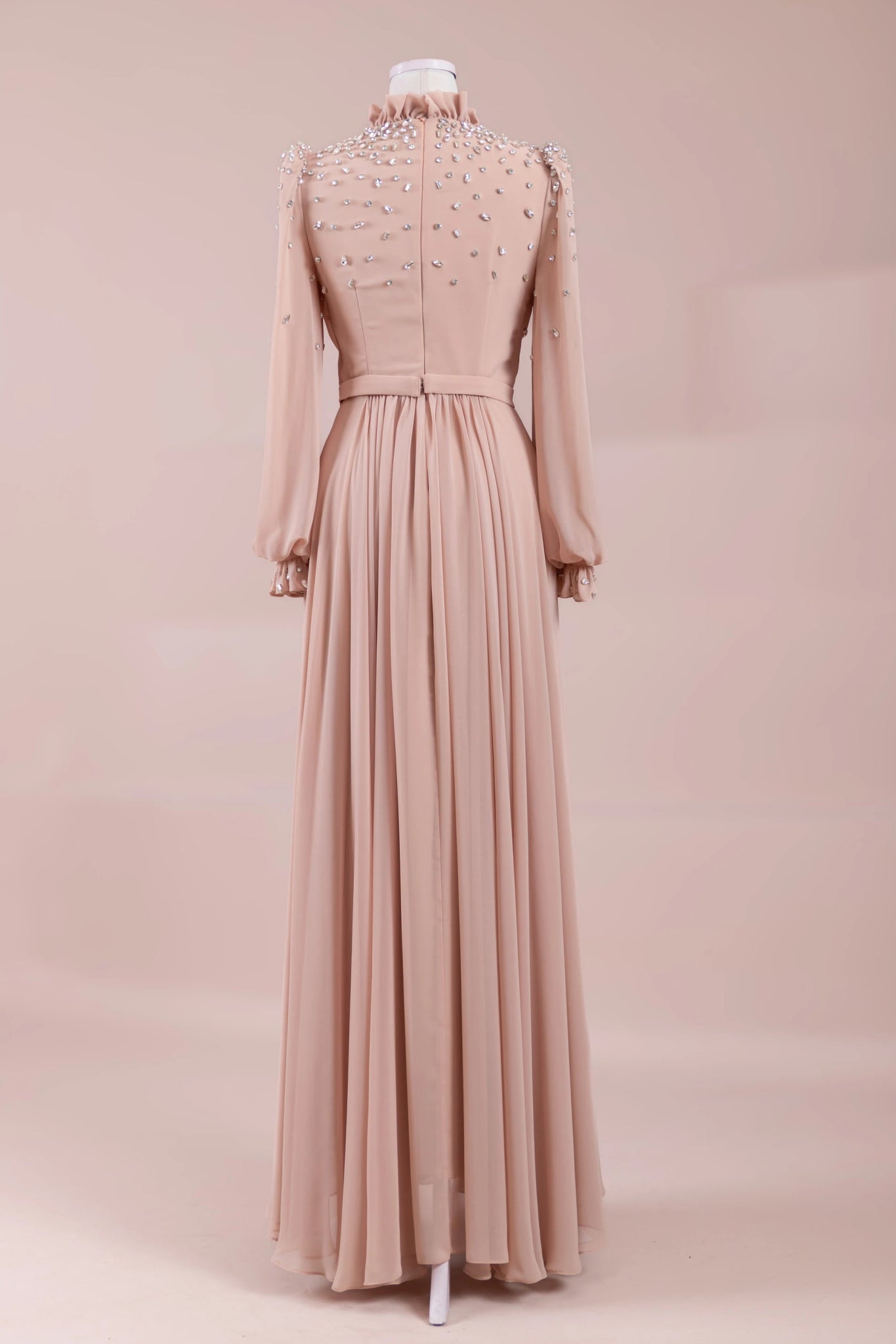 Nova Teseetür Abiye - FioraofDress - tesettur - abiye - Pudra - 38 - hijab - evening - dress