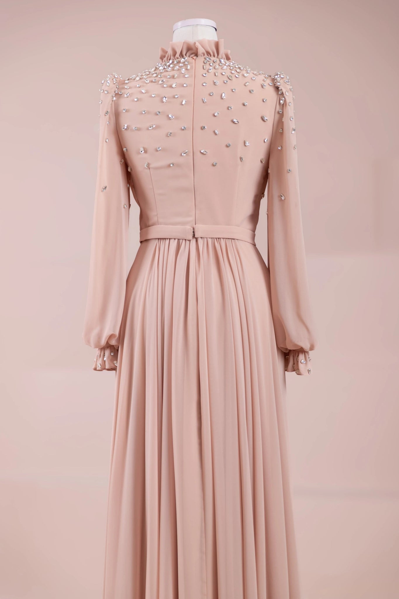 Nova Teseetür Abiye - FioraofDress - tesettur - abiye - Pudra - 38 - hijab - evening - dress