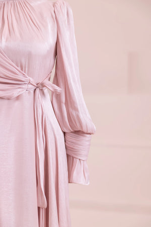 Orkide Tesettur Abiye - FioraofDress - tesettur - abiye - 38 - Pudra - hijab - evening - dress