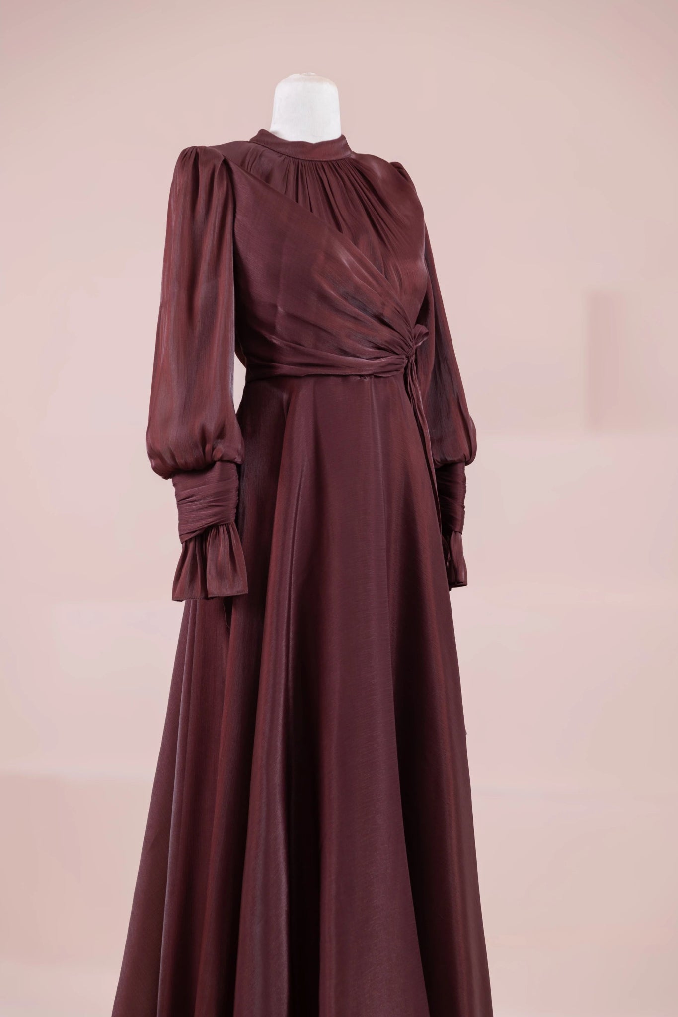 Orkide Tesettur Abiye - FioraofDress - tesettur - abiye - 38 - bery burgundy - hijab - evening - dress