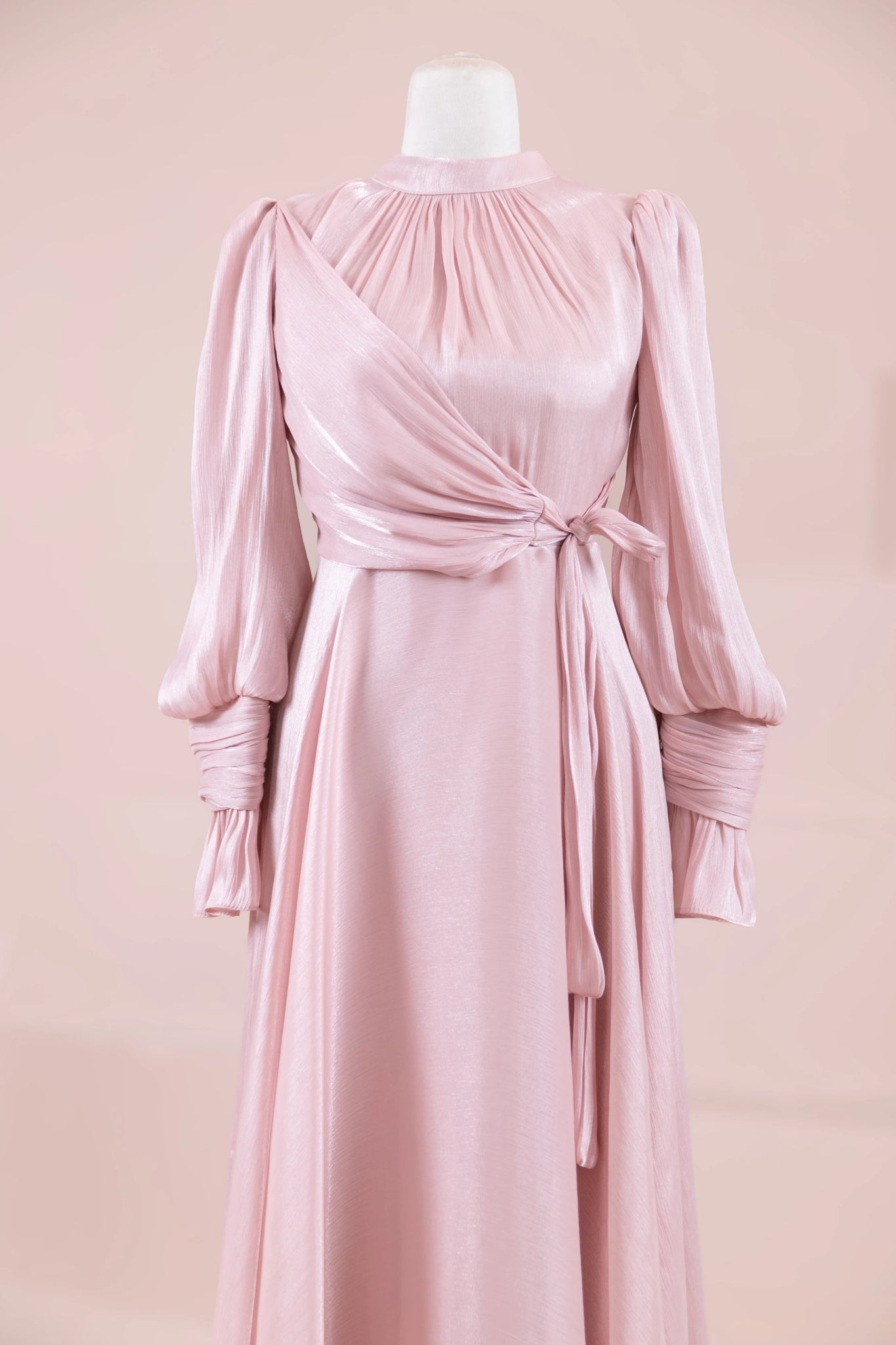 Orkide Tesettur Abiye - FioraofDress - tesettur - abiye - 38 - Pudra - hijab - evening - dress