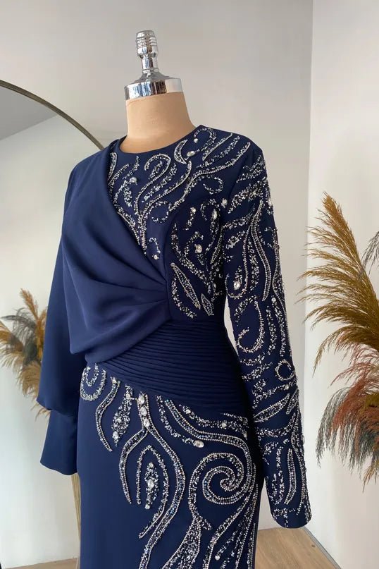 Oylum Tesettür Abiye - FioraofDress - tesettur - abiye - lacivert - 38 - hijab - evening - dress