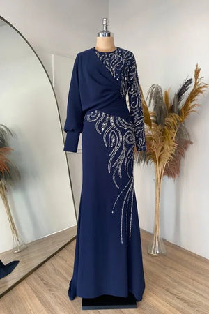 Oylum Tesettür Abiye - FioraofDress - tesettur - abiye - lacivert - 38 - hijab - evening - dress