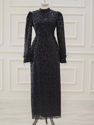 Paris Tesettür Abiye - FioraofDress - tesettur - abiye - 48 - Siyahh - hijab - evening - dress