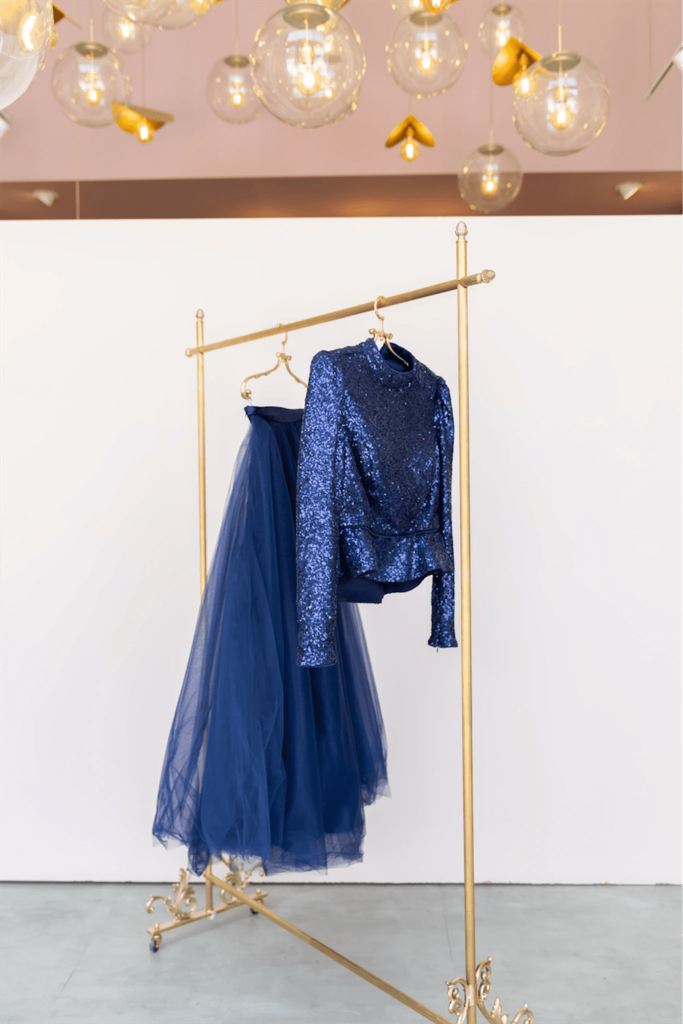 Payet Peplum Ceket Tütü Etek Takım Abiye - FioraofDress - tesettur - abiye - 44 - lacivert - hijab - evening - dress