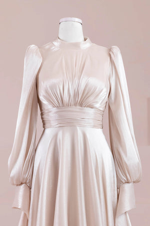 Pearl Tesettür Abiye - FioraofDress - tesettur - abiye - nude - 38 - hijab - evening - dress