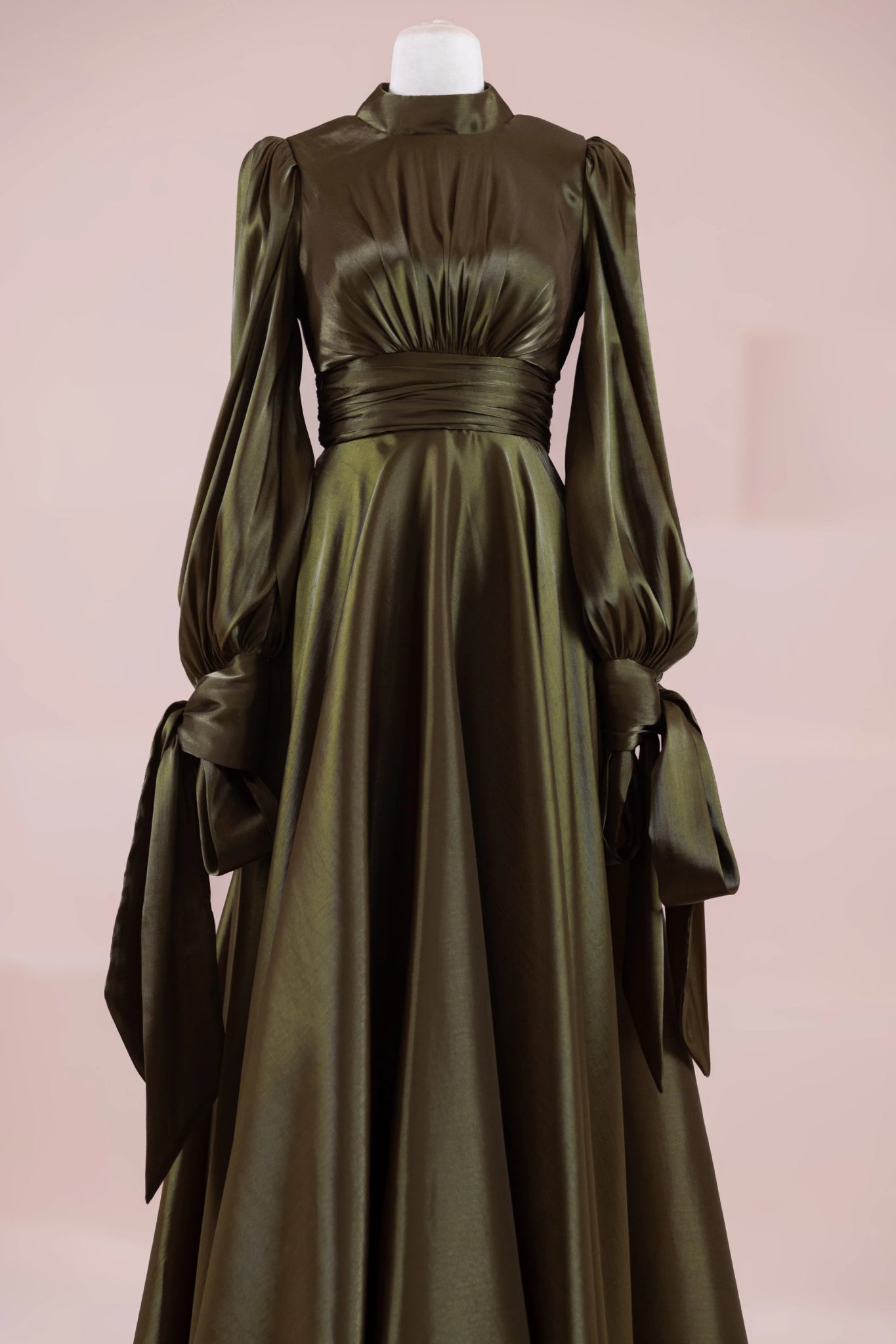 Pearl Tesettür Abiye - FioraofDress - tesettur - abiye - haki - 38 - hijab - evening - dress